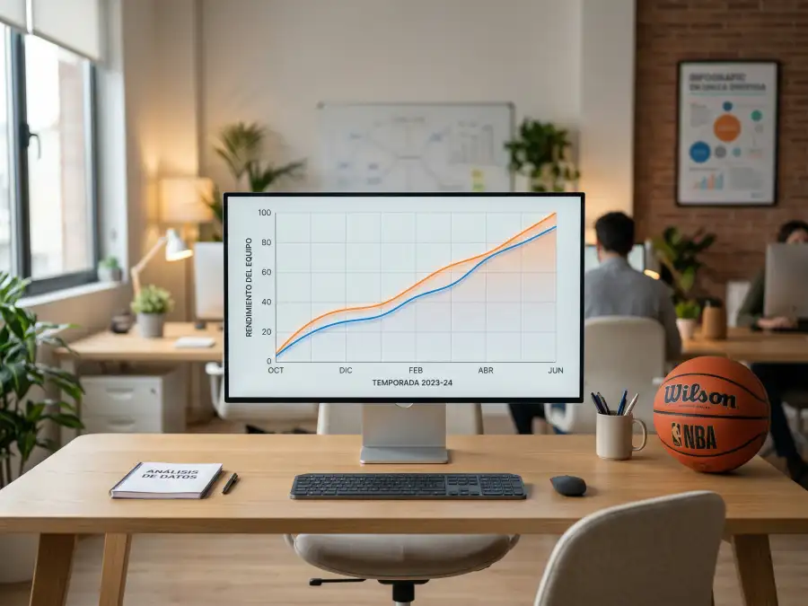 Estadísticas del mercado de apuestas NBA con volumen y crecimiento anual